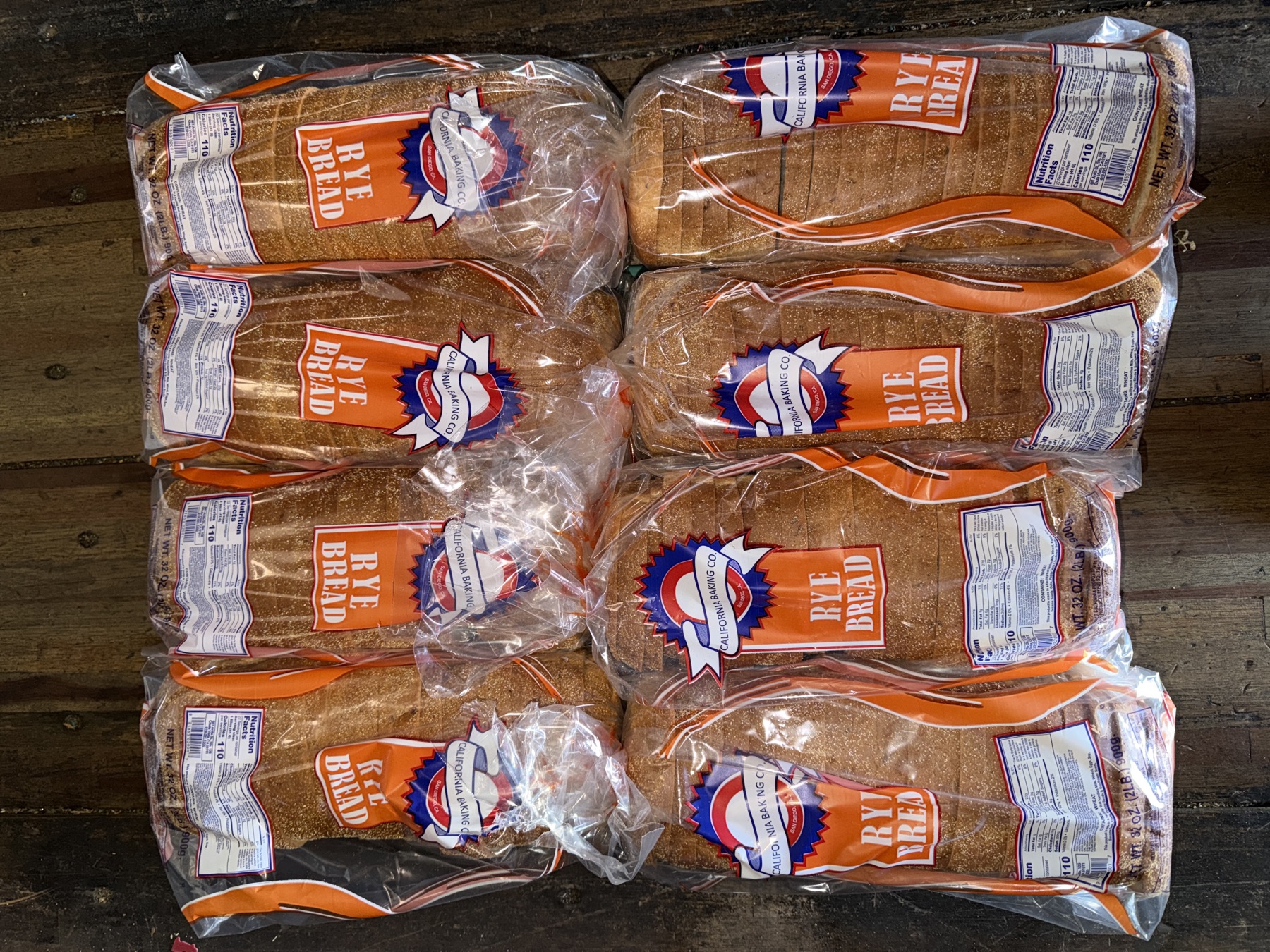 Brioche buns with yellow packaging