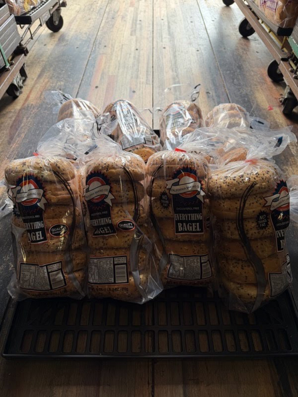 Everything bagels in wholesale bags